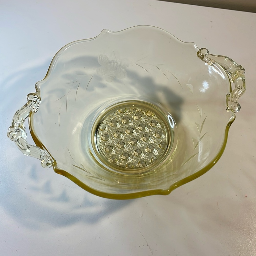 Lancaster Glass Etched Bowl